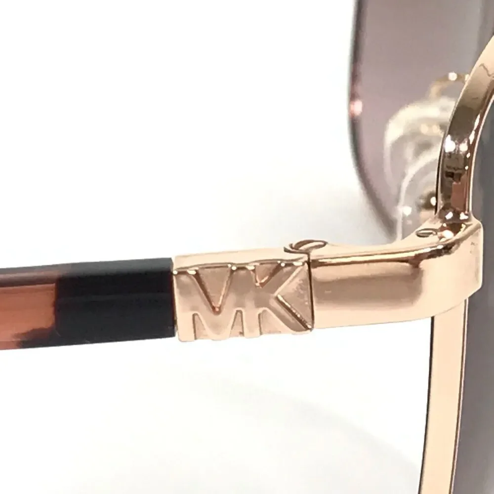 Michael Kors Sunglasses MK1096 Stratton 110814 Rose Gold Tortoise Brown Lenses - Picture 5 of 14